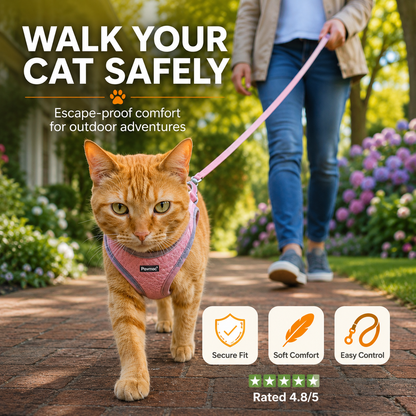 PurrGuard™ Escape-Proof Cat Harness