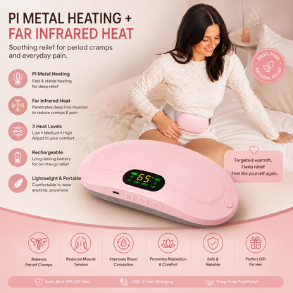 CrampEase Pro™ | Smart Heat & Massage Period Relief Belt