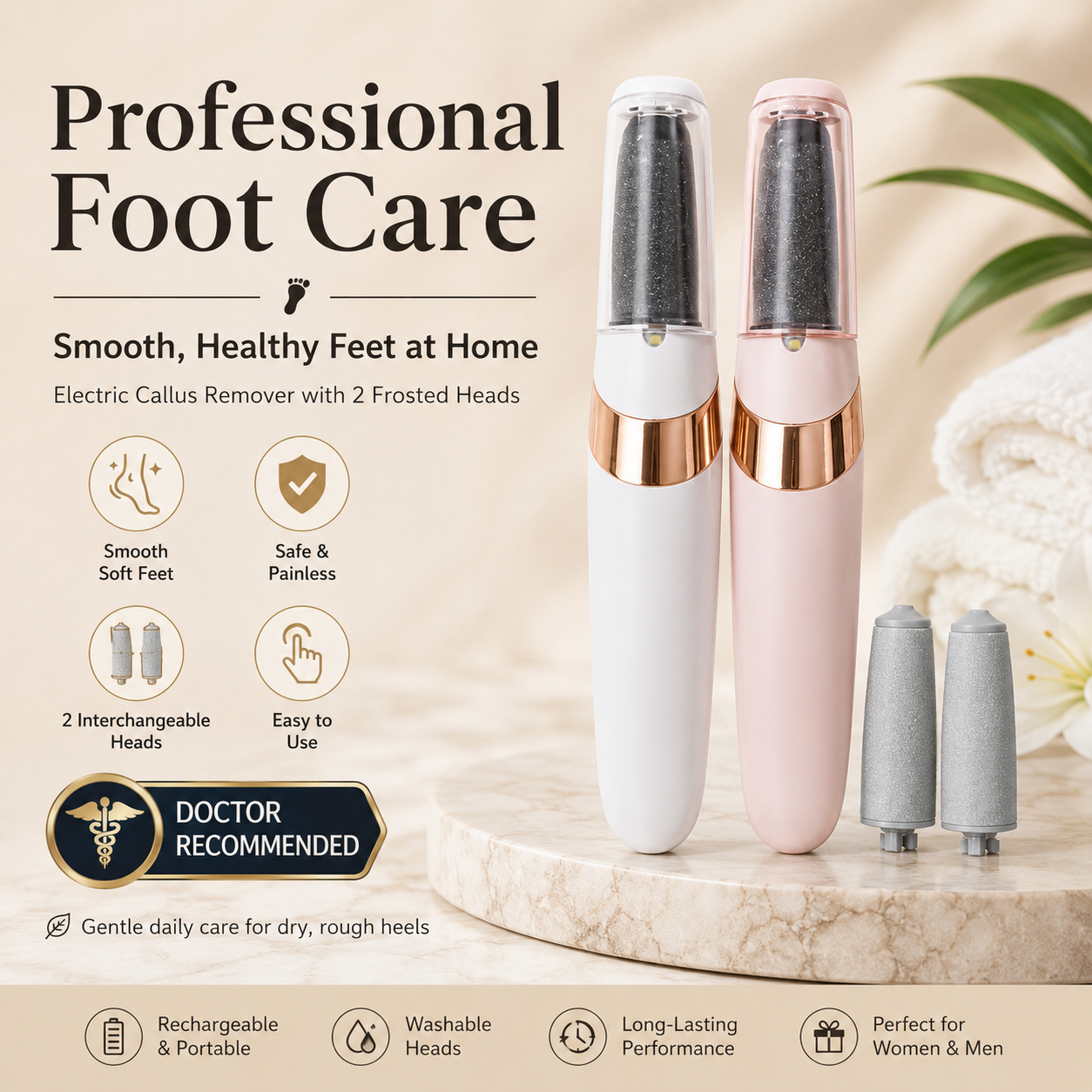 HeelGlow Pro™ | Electric Callus Remover