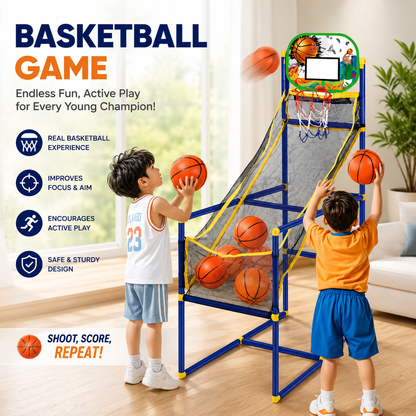 Bounce & Score™ | Kids Arcade Basketball Game Set