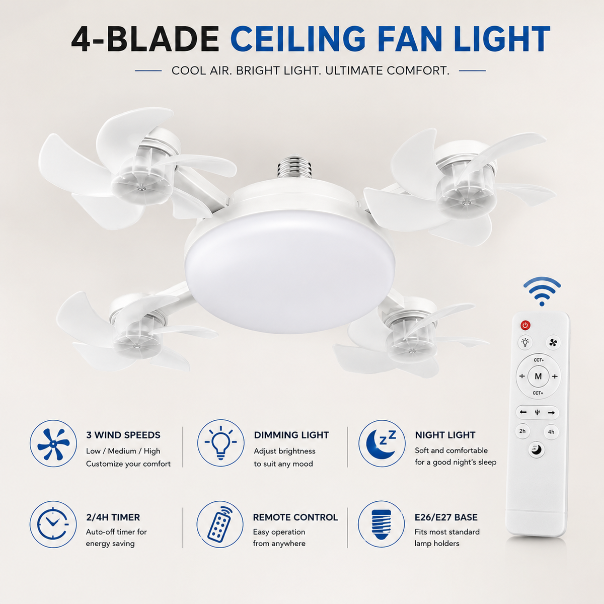 AeroGlow™ Smart Ceiling Fan Light