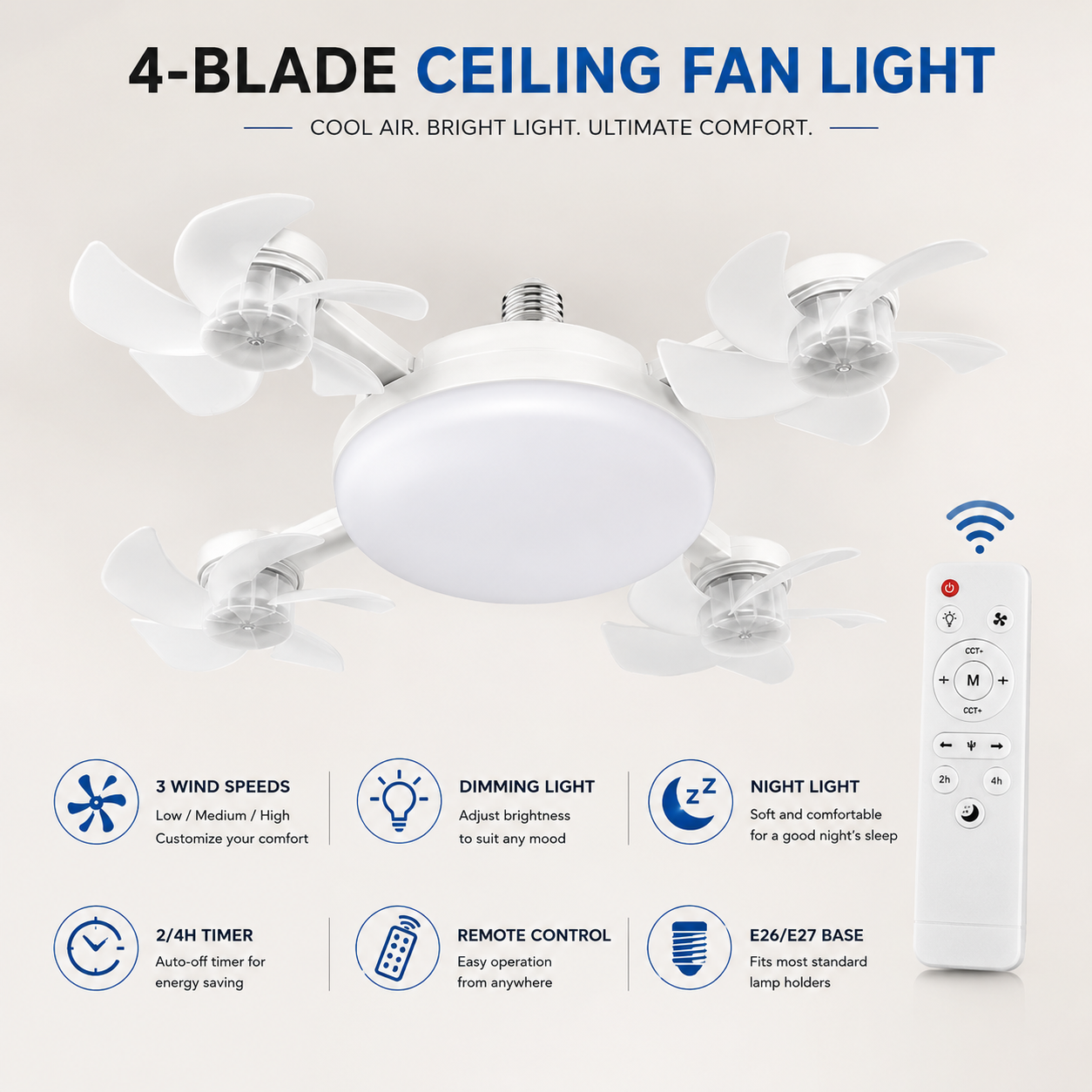 AeroGlow™ Smart Ceiling Fan Light