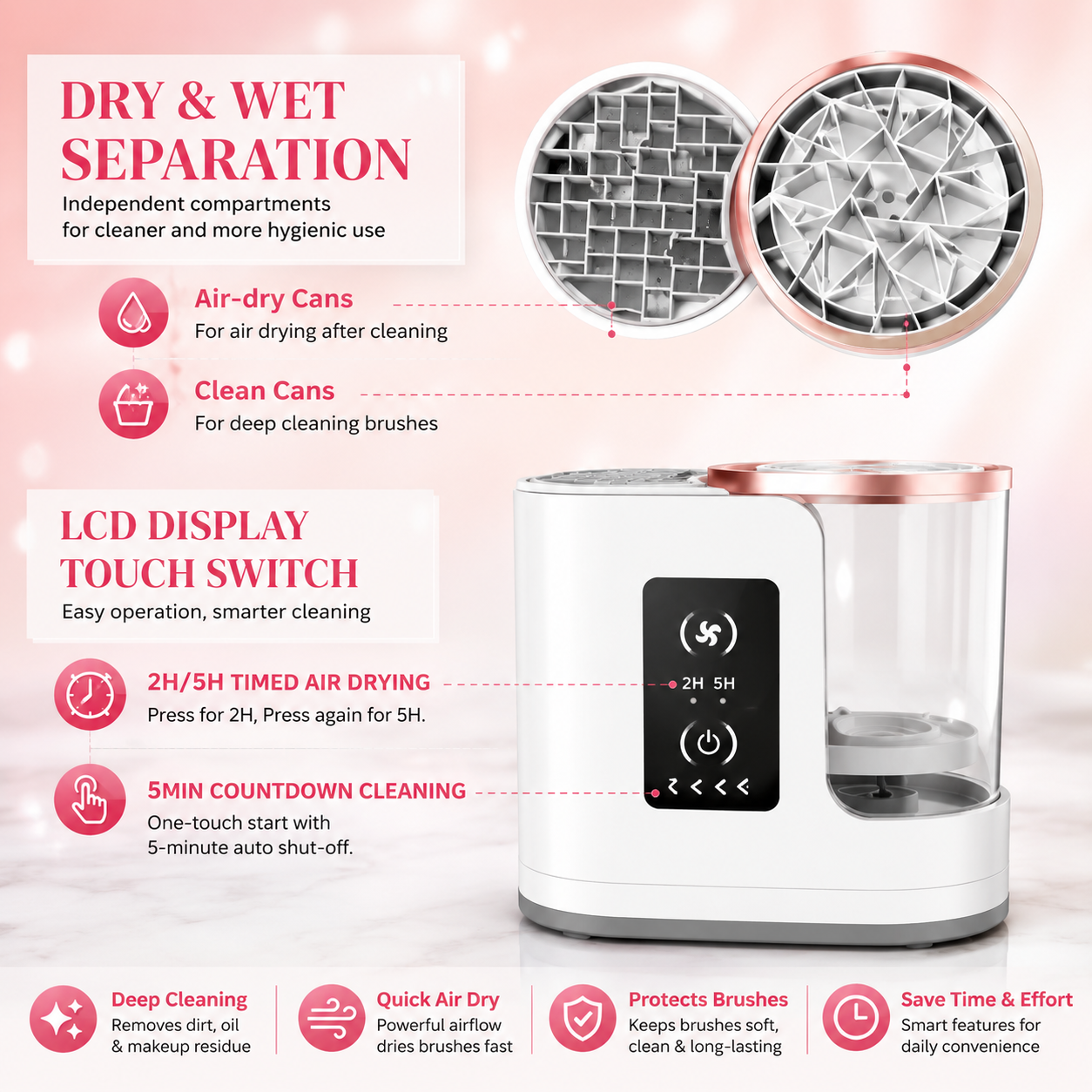 Electric Makeup Brushs Cleaneing Machine