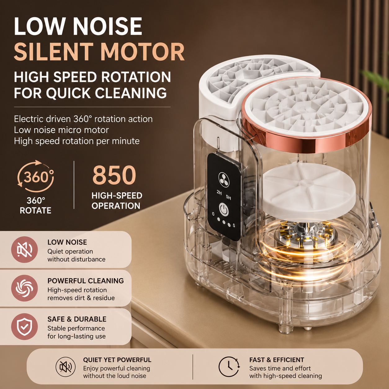 Electric Makeup Brushs Cleaneing Machine