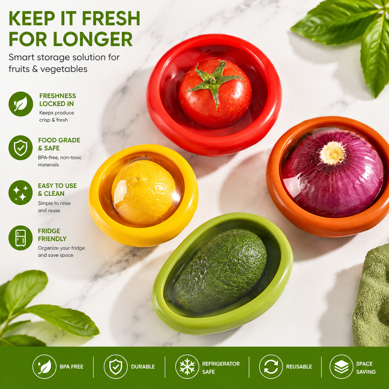 VeggieVault™ – Leak-Proof Fresh Keeper