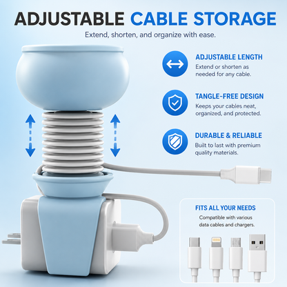 CableBuddy™ – Cute Cable Protector & Organizer