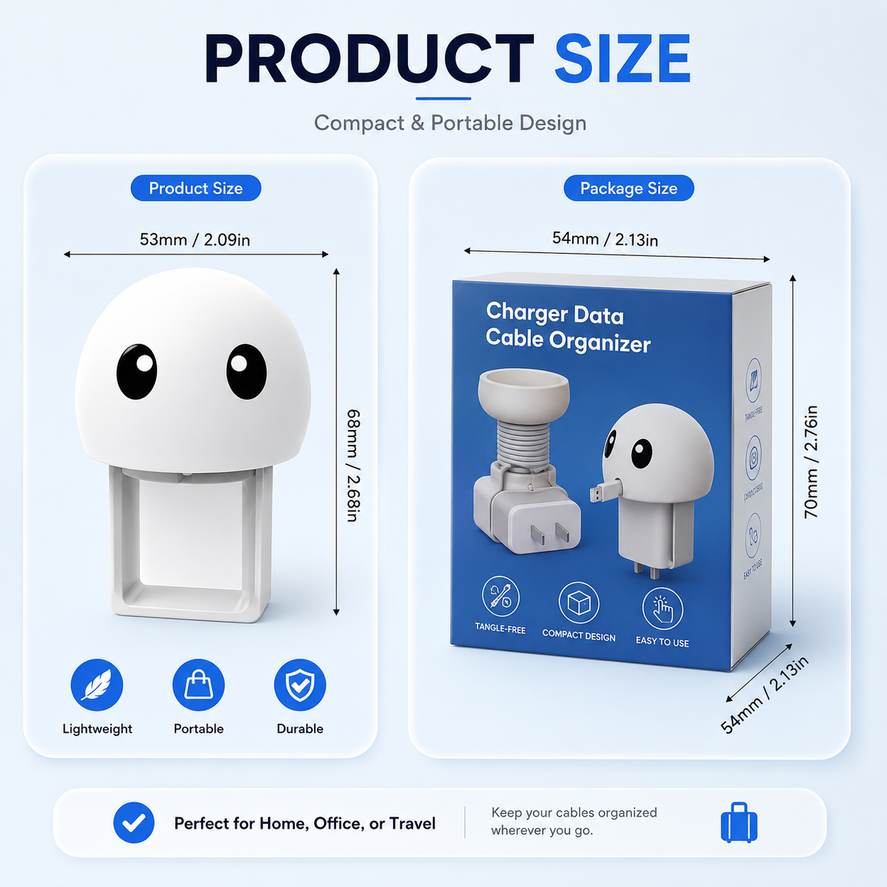 CableBuddy™ – Cute Cable Protector & Organizer