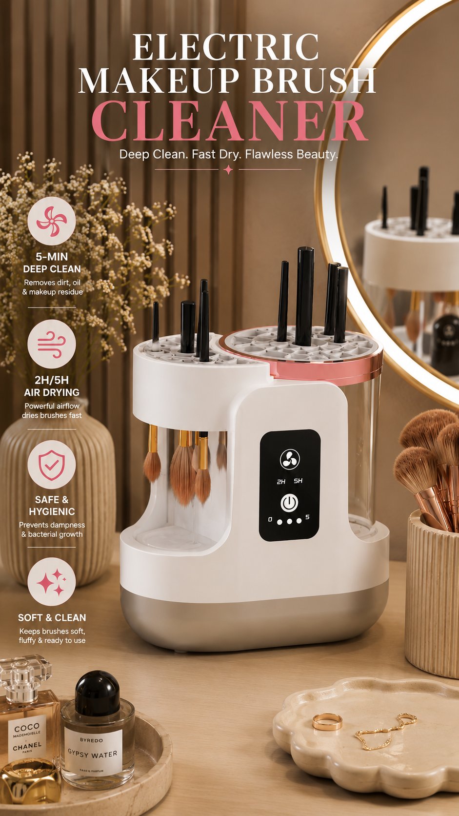 Electric Makeup Brushs Cleaneing Machine