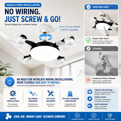 AeroGlow™ Smart Ceiling Fan Light