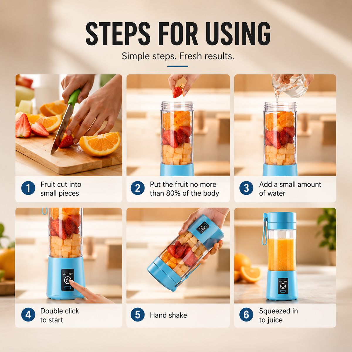 SmoothSip™ Personal Smoothie Maker