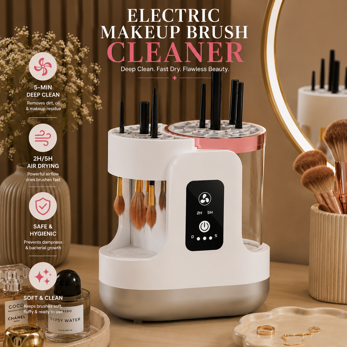 Electric Makeup Brushs Cleaneing Machine