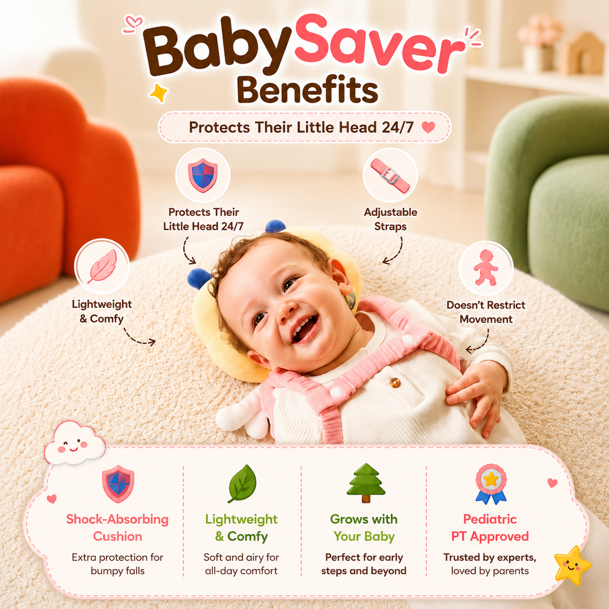 AngelGuard™ Baby Head Safety Backpack