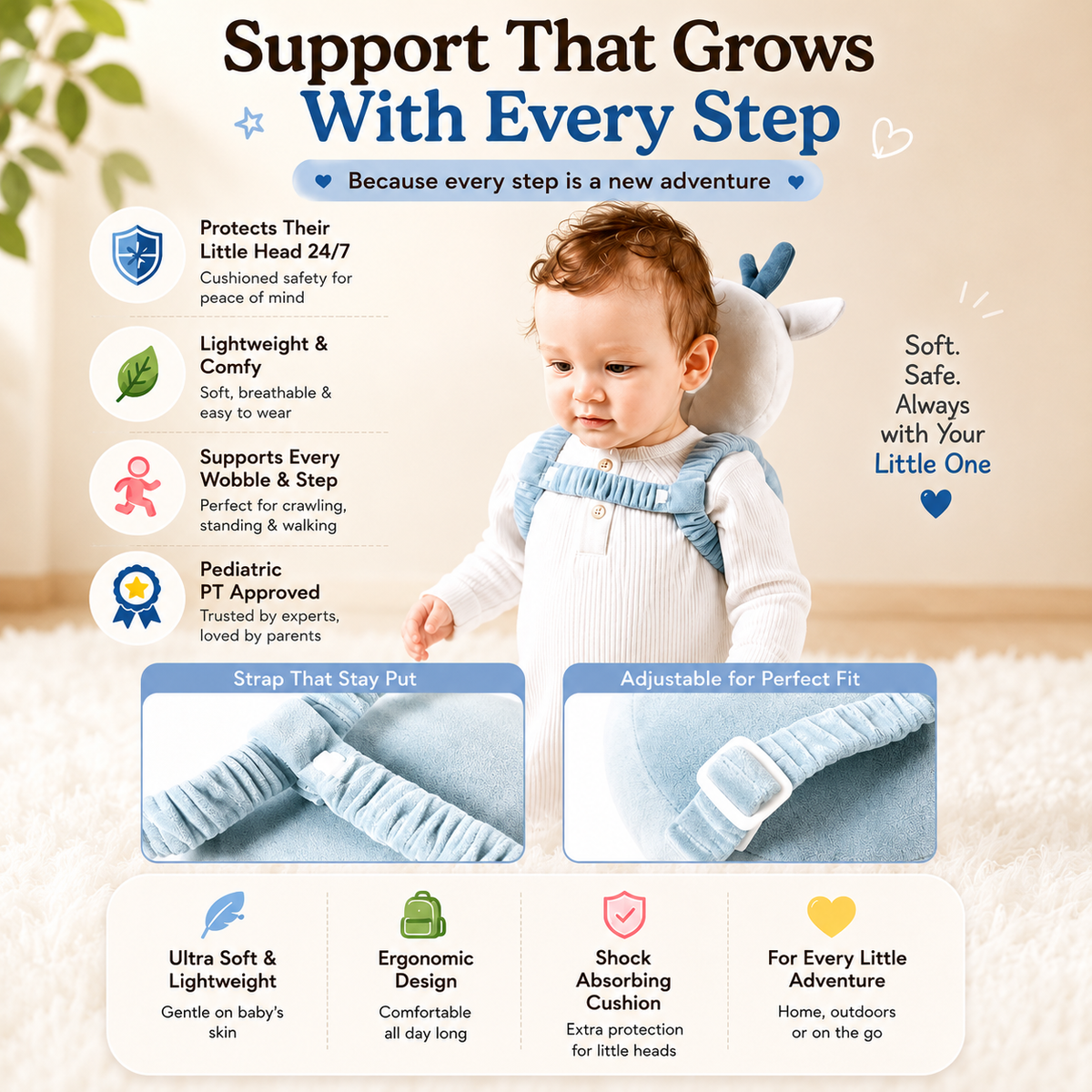 AngelGuard™ Baby Head Safety Backpack