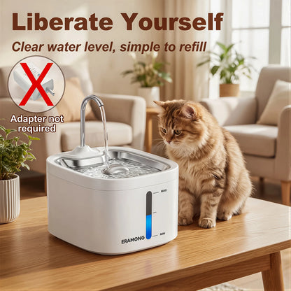 PawPure™ | Stainless Steel Pet Water Fountain