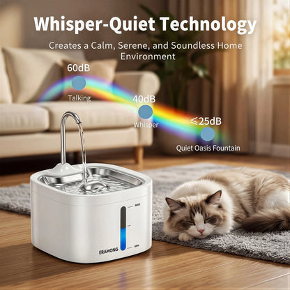 PawPure™ | Stainless Steel Pet Water Fountain