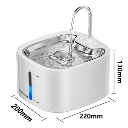 PawPure™ | Stainless Steel Pet Water Fountain