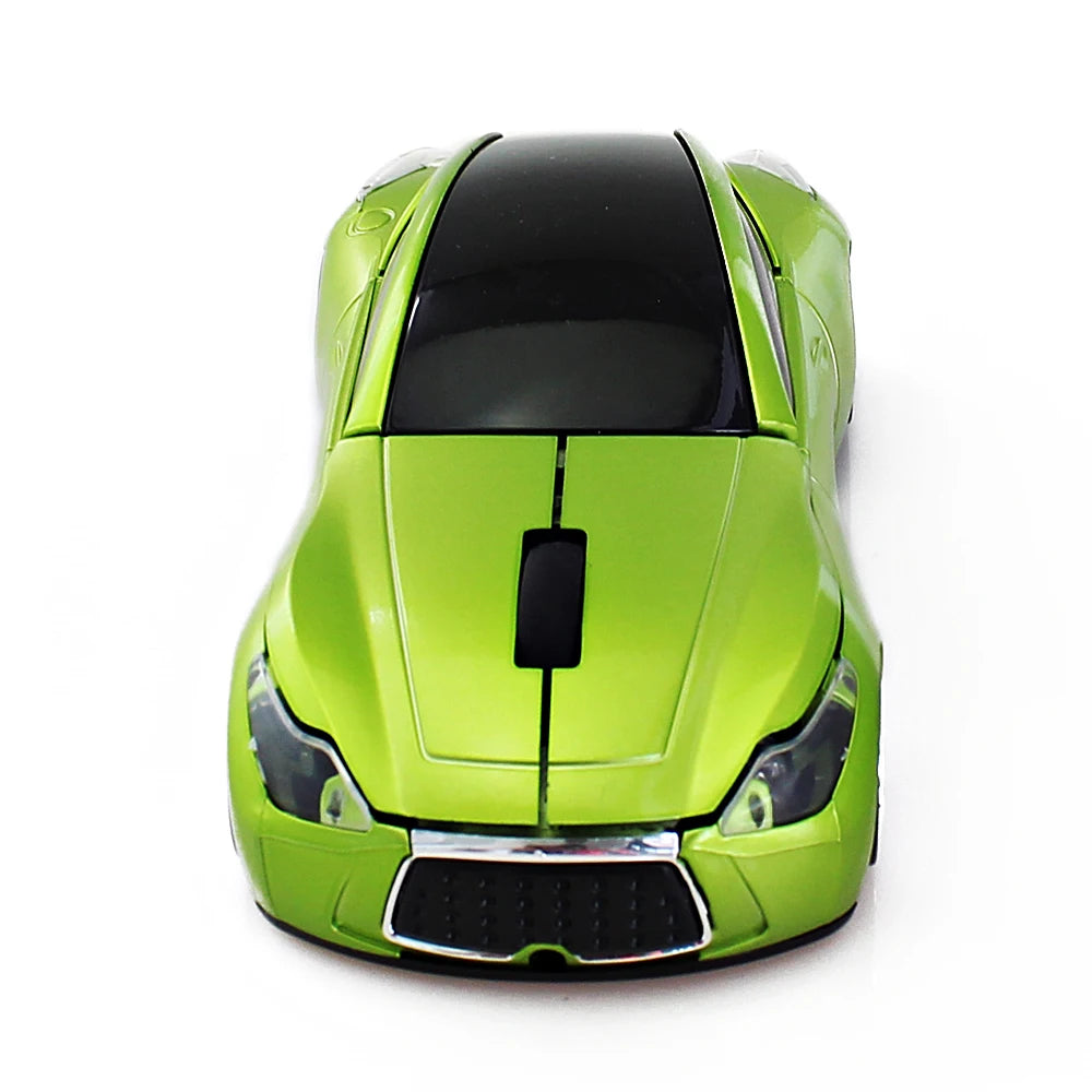 Premium Sports Car Wireless Mouse – Plug & Play USB Mouse for PC & Laptop