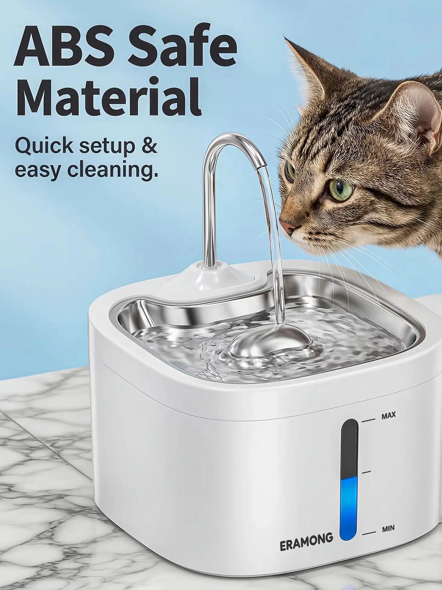 PawPure™ | Stainless Steel Pet Water Fountain