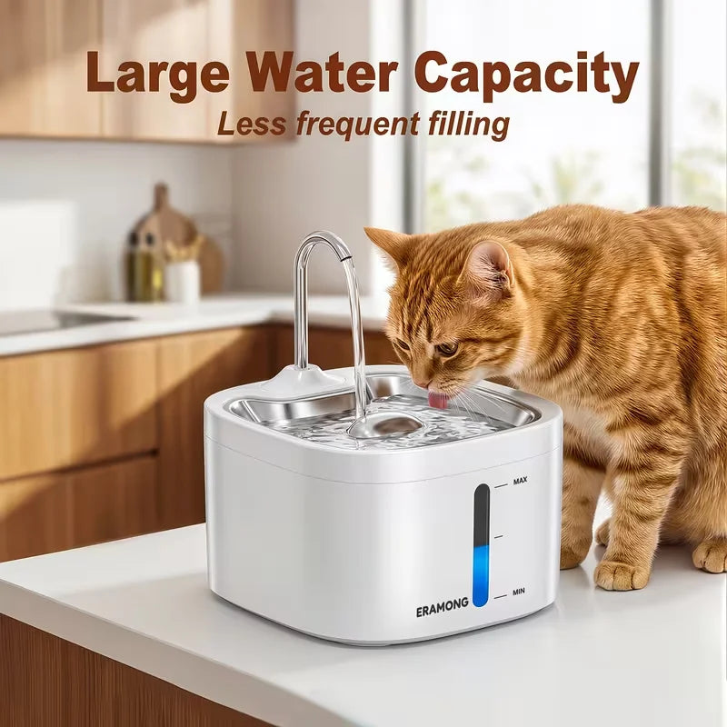 PawPure™ | Stainless Steel Pet Water Fountain