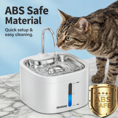 PawPure™ | Stainless Steel Pet Water Fountain